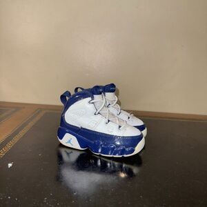 Nike Air Jordan 9 Retro Pearl Blue White 401812-145 Toddler Td Size 5C